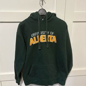 University of Alberta Dark Green Hoodie/College Sweater/Women’s Medium